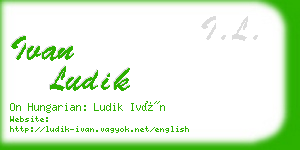 ivan ludik business card